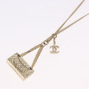 CHANEL Matelasse Necklace metal Gold Tone CC Auth 198856M-8