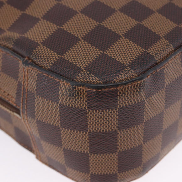 LOUIS VUITTON Damier Ebene Spontini Hand Bag SPO 2way M47500 LV Auth 198866A