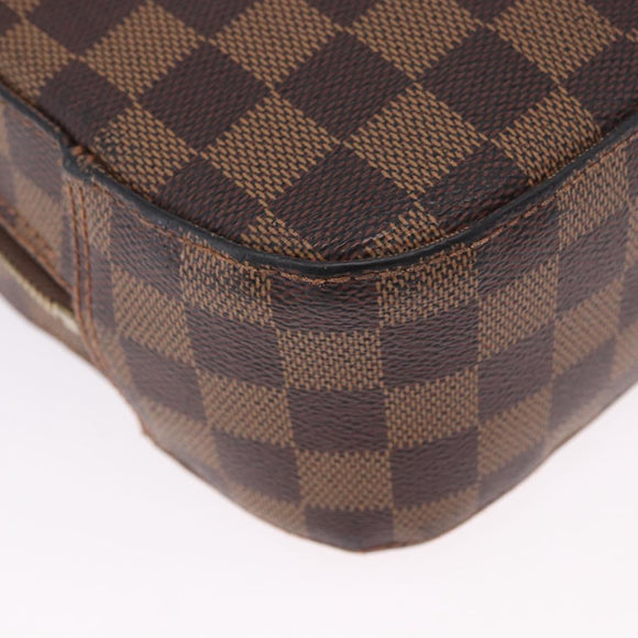 LOUIS VUITTON Damier Ebene Spontini Hand Bag SPO 2way M47500 LV Auth 198866A