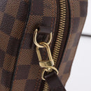 LOUIS VUITTON Damier Ebene Spontini Hand Bag SPO 2way M47500 LV Auth 198866A-9