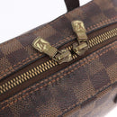 LOUIS VUITTON Damier Ebene Spontini Hand Bag SPO 2way M47500 LV Auth 198866A-10