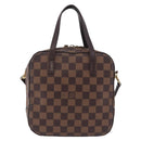 LOUIS VUITTON Damier Ebene Spontini Hand Bag SPO 2way M47500 LV Auth 198866A-13