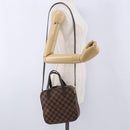 LOUIS VUITTON Damier Ebene Spontini Hand Bag SPO 2way M47500 LV Auth 198866A-24