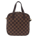 LOUIS VUITTON Damier Ebene Spontini Hand Bag SPO 2way M47500 LV Auth 198866A-2