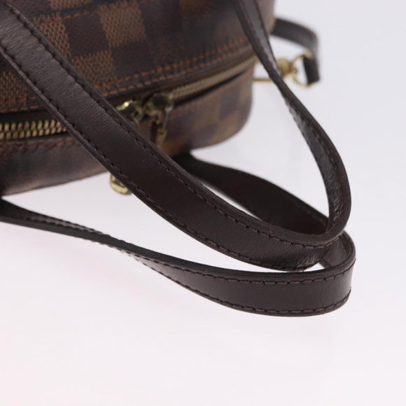 LOUIS VUITTON Damier Ebene Spontini Hand Bag SPO 2way M47500 LV Auth 198866A