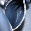 CELINE Luggage Micro shopper Hand Bag Leather White Gold Tone Auth 198867A-24