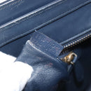 CELINE Luggage Micro shopper Hand Bag Leather White Gold Tone Auth 198867A-26