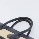 CELINE Luggage Micro shopper Hand Bag Leather White Gold Tone Auth 198867A-8