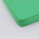 LOUIS VUITTON Taurillon Clemence Zippy Wallet Vertical Green M81549 Auth 198868M-16