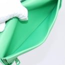 LOUIS VUITTON Taurillon Clemence Zippy Wallet Vertical Green M81549 Auth 198868M-22