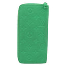 LOUIS VUITTON Taurillon Clemence Zippy Wallet Vertical Green M81549 Auth 198868M-2