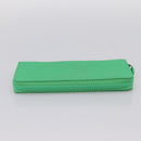 LOUIS VUITTON Taurillon Clemence Zippy Wallet Vertical Green M81549 Auth 198868M-3
