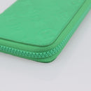 LOUIS VUITTON Taurillon Clemence Zippy Wallet Vertical Green M81549 Auth 198868M-7
