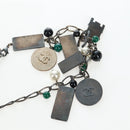 CHANEL Necklace metal Black CC Auth 198872M-12