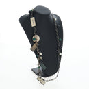 CHANEL Necklace metal Black CC Auth 198872M-13
