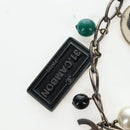 CHANEL Necklace metal Black CC Auth 198872M-2