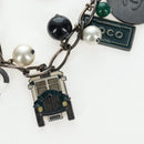 CHANEL Necklace metal Black CC Auth 198872M-4