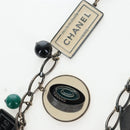 CHANEL Necklace metal Black CC Auth 198872M-5