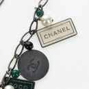 CHANEL Necklace metal Black CC Auth 198872M-6