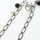 CHANEL Necklace metal Black CC Auth 198872M-8