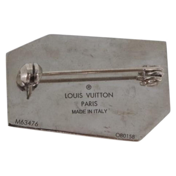 LOUIS VUITTON Brooch metal 3Set Silver M63476 LV Auth 198873V