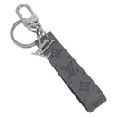 LOUIS VUITTON Monogram Shadow Key Holder Dragonne Gray M82373 LV Auth 198877M-1