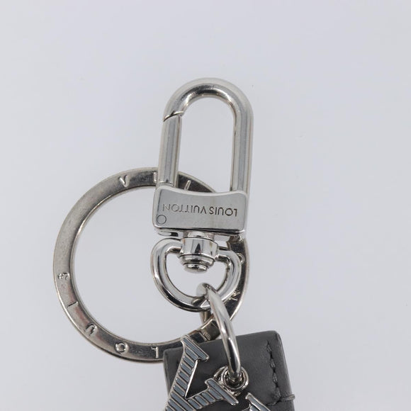 LOUIS VUITTON Monogram Shadow Key Holder Dragonne Gray M82373 LV Auth 198877M