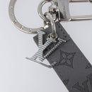 LOUIS VUITTON Monogram Shadow Key Holder Dragonne Gray M82373 LV Auth 198877M-4
