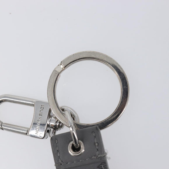 LOUIS VUITTON Monogram Shadow Key Holder Dragonne Gray M82373 LV Auth 198877M