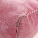 BALENCIAGA Zazigi Hand Bag Leather 2way Pink 128523 Auth 198882V-17