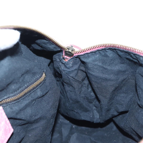 BALENCIAGA Zazigi Hand Bag Leather 2way Pink 128523 Auth 198882V