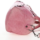 BALENCIAGA Zazigi Hand Bag Leather 2way Pink 128523 Auth 198882V-5