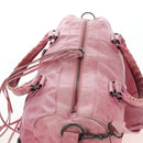 BALENCIAGA Zazigi Hand Bag Leather 2way Pink 128523 Auth 198882V-6