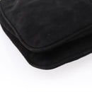 FENDI Mamma Baguette Tote Bag Suede Black Gold Tone Auth 198883A-18