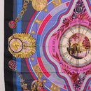 HERMES Carre 90 Scarf Silk Blue Pink Auth 198891-5