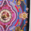 HERMES Carre 90 Scarf Silk Blue Pink Auth 198891-7