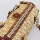 Christian Dior Romantic Chain Hand Bag PVC Leather Beige Silver Auth 198896-6