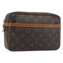LOUIS VUITTON Monogram Compiegne 23 Clutch Bag M51847 LV Auth 198903-1