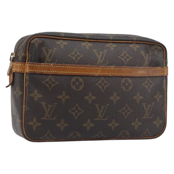LOUIS VUITTON Monogram Compiegne 23 Clutch Bag M51847 LV Auth 198903
