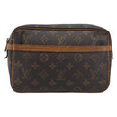 LOUIS VUITTON Monogram Compiegne 23 Clutch Bag M51847 LV Auth 198903-13