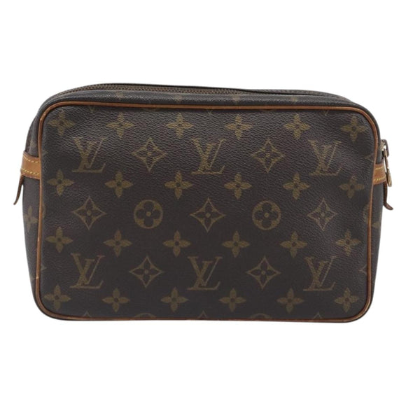 LOUIS VUITTON Monogram Compiegne 23 Clutch Bag M51847 LV Auth 198903