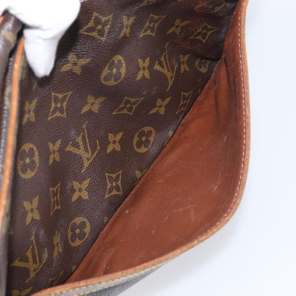 LOUIS VUITTON Monogram Compiegne 28 Clutch Bag M51845 LV Auth 198909