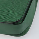 LOUIS VUITTON Epi Cartouchiere MM Shoulder Bag Green M52244 LV Auth 198910-16