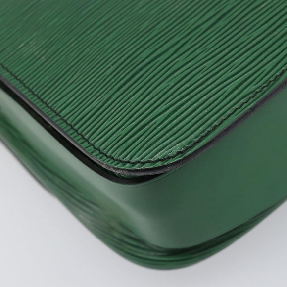 LOUIS VUITTON Epi Cartouchiere MM Shoulder Bag Green M52244 LV Auth 198910