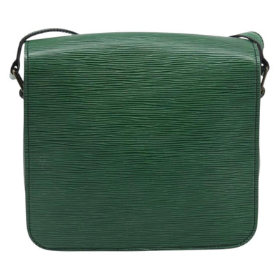LOUIS VUITTON Epi Cartouchiere MM Shoulder Bag Green M52244 LV Auth 198910 - 0