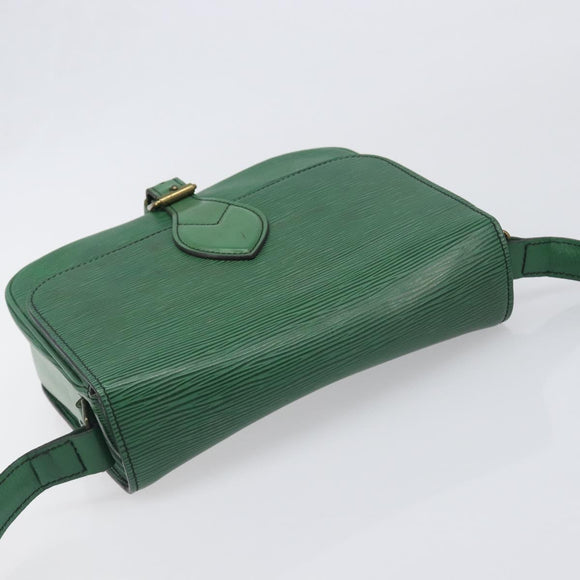 LOUIS VUITTON Epi Cartouchiere MM Shoulder Bag Green M52244 LV Auth 198910