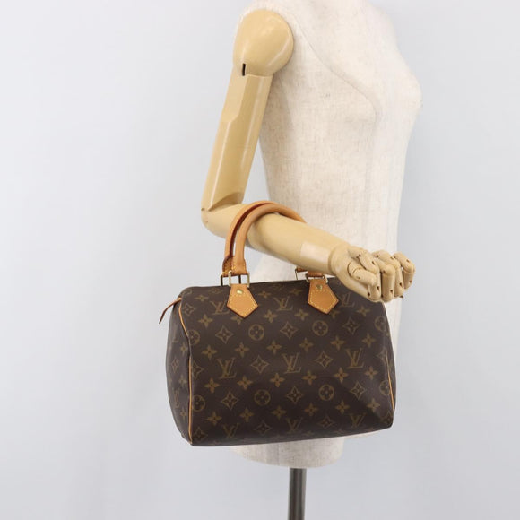LOUIS VUITTON Monogram Speedy 25 Hand Bag M41528 LV Auth 198913A