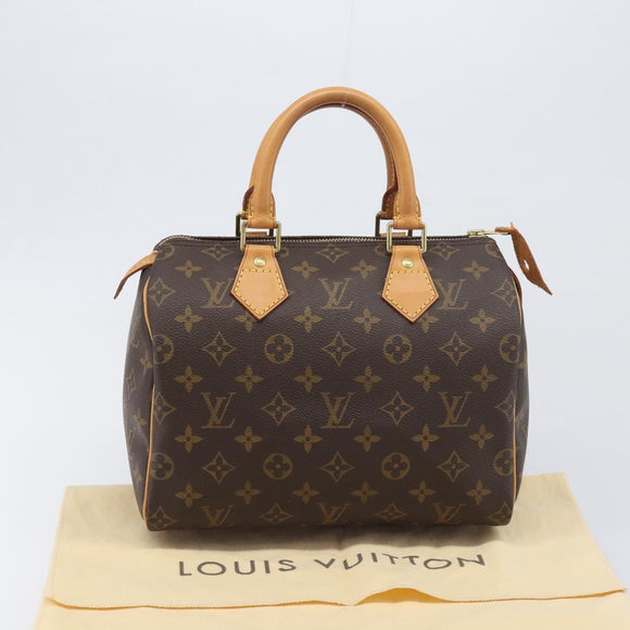 LOUIS VUITTON Monogram Speedy 25 Hand Bag M41528 LV Auth 198913A