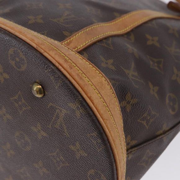 LOUIS VUITTON Monogram Bucket GM Shoulder Bag M42236 LV Auth 198919