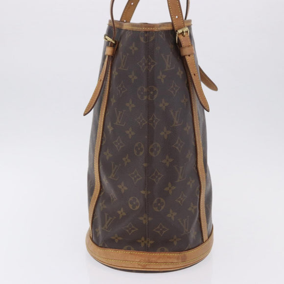 LOUIS VUITTON Monogram Bucket GM Shoulder Bag M42236 LV Auth 198919